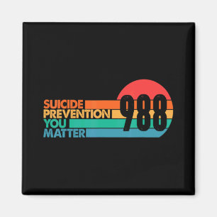 988 Suicide Prevention Lifeline 988 Awareness 988  Magnet