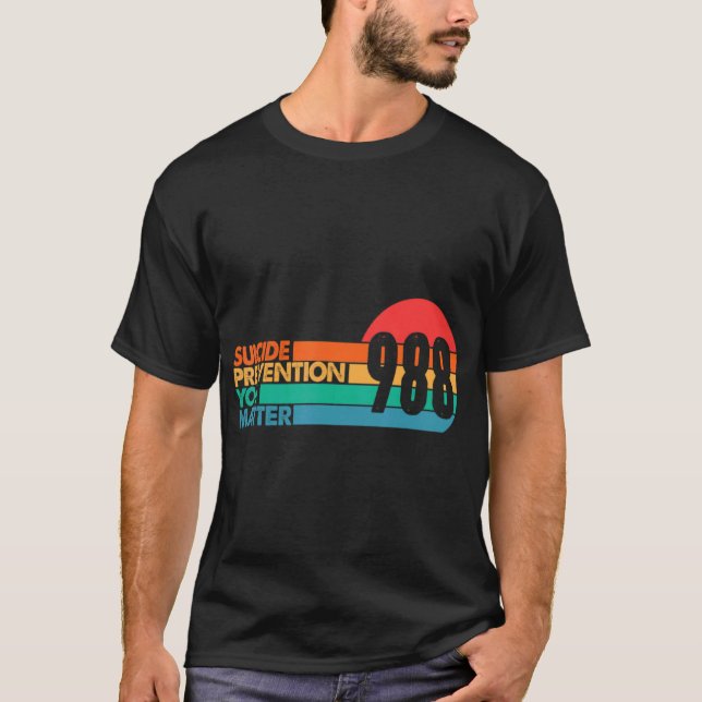 988 Suicide Prevention Lifeline 988 Awareness 988  T-Shirt (Front)