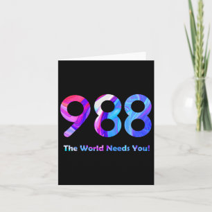 988 Suicide Prevention Stay Tomorrow Needs You Men Card