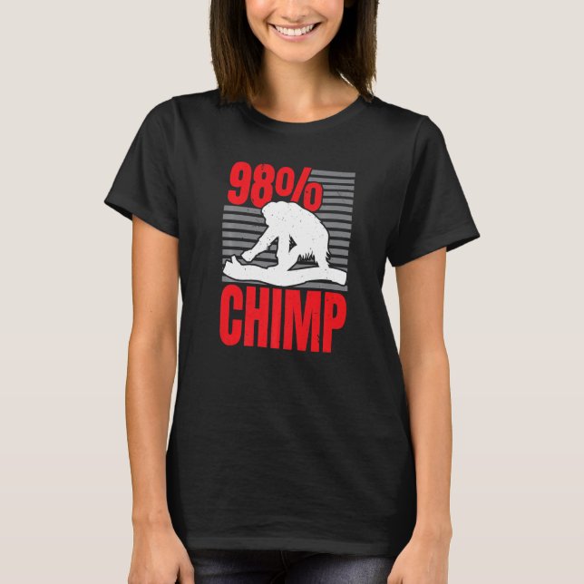 98 Chimp Monkey  Ape Chimpanzee Whisperer T-Shirt (Front)