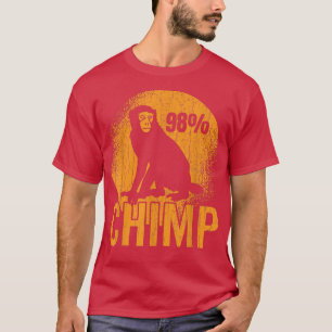 98 Chimp Monkey Funny Monkeys Animal Lover Graphic T-Shirt