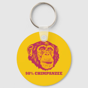 98% Chimpanzee Key Ring