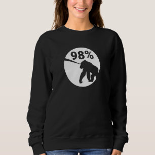 98 Gorilla Inspired Gorilla Genetics Related Goril Sweatshirt