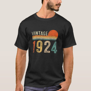 98 Year Old  Men Women Vintage 1924 98th Birthday  T-Shirt