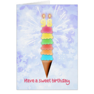 98th  Birthday Giant Ice Cream