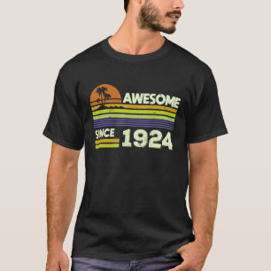 98th Birthday Men Women Awesome Since 1924 98 Year T-Shirt