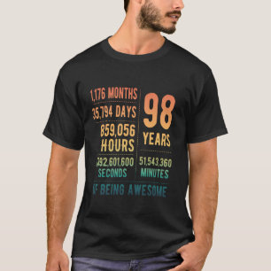 98th Birthday Men Women Funny 98 Years Old T-Shirt