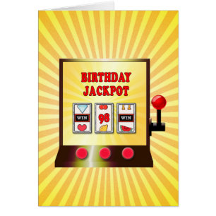 98th birthday slot machine card
