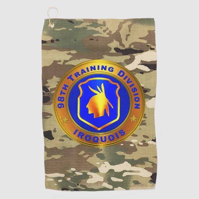 98th Training Division  Golf Towel (Front)