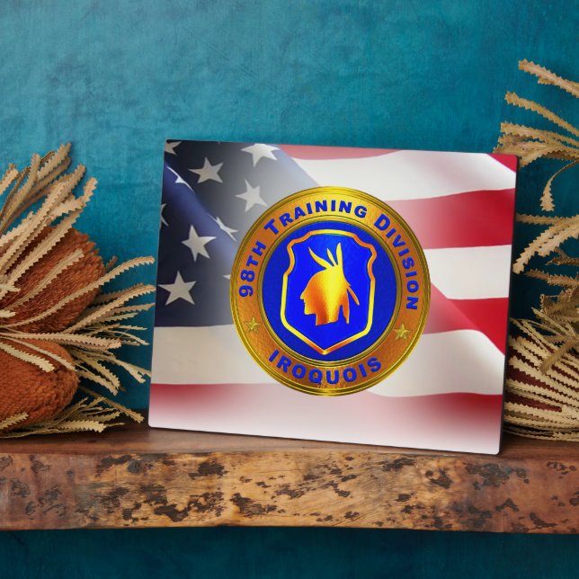 98th Training Division  Plaque (Side)