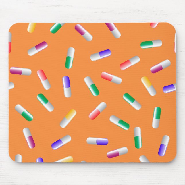 9907Drugs Pattern Mouse Pad (Front)
