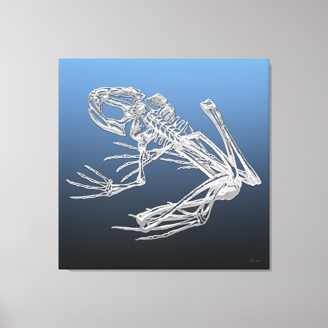 999.9: Frog Skeleton Canvas Print (Front)