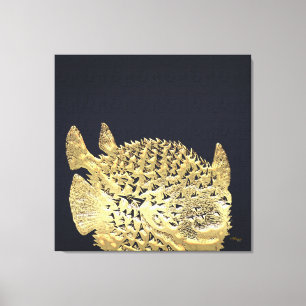 999.9: Puffer fish Canvas Print