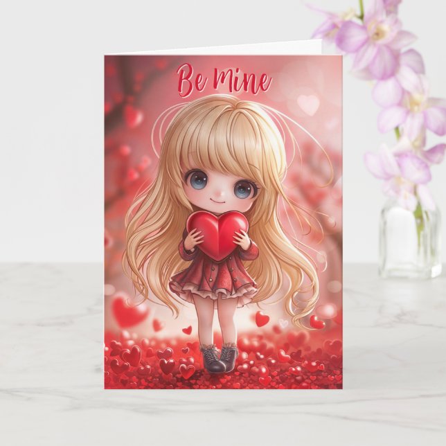 99.9% Perfect Chibi Valentine's Card (Orchid)