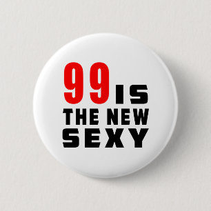 99 birthday designs 6 cm round badge