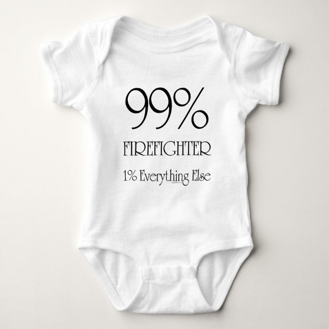 99% Firefighter Baby Bodysuit (Front)