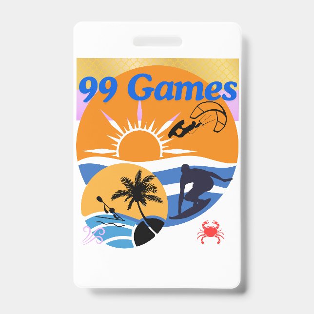 99 Games Of Summer ID Badge (Front)