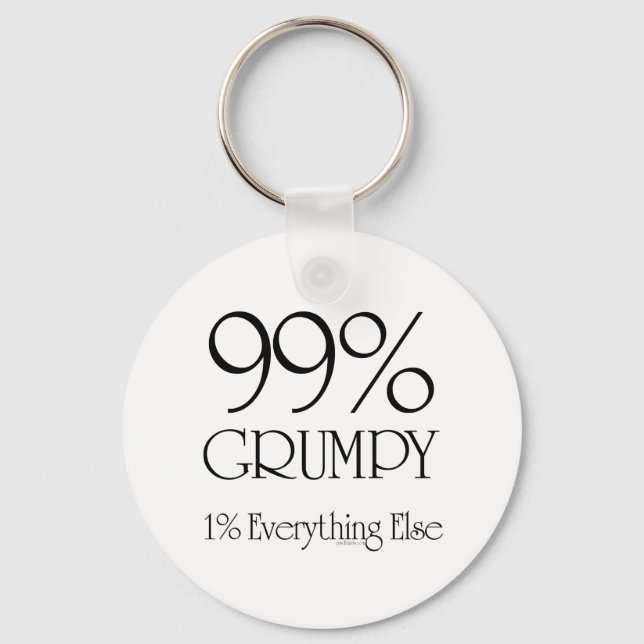 99% Grumpy Key Ring (Front)