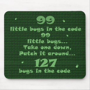 99 Little Bugs in the Code Mouse Pad