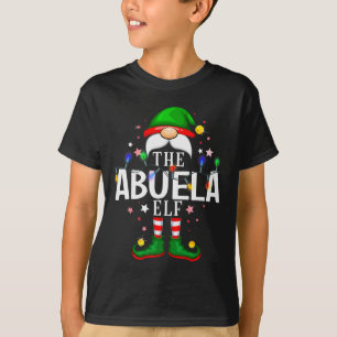 99 Matching Christmas Elf Family Pjs - Abuela Elf  T-Shirt