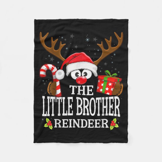 99 Matching Christmas Reindeer Squad Uni-adults &a Fleece Blanket (Front)