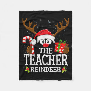 99 Matching Christmas Reindeer Squad Uni-adults Ch Fleece Blanket