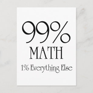 99% Math Postcard