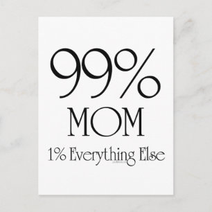 99% Mum Postcard