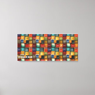 99 names of Allah Canvas Print