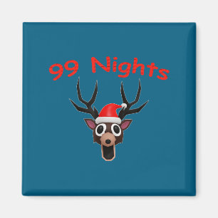 99 Nights Christmas Deer Gamer Fan Merch  Magnet