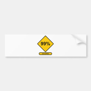 99% Occupied Bumper Sticker