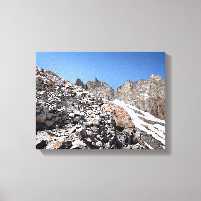 99 or 87 Switchbacks to Mt Whitney 2 Canvas Print (Front)