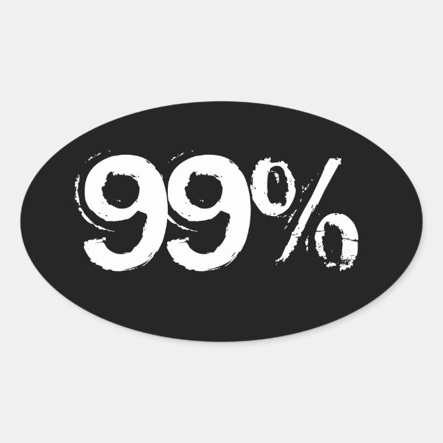 99% OVAL STICKER (Front)