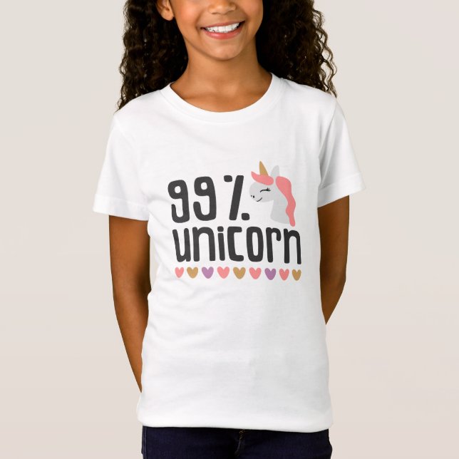 99 percents unicorn T-Shirt (Front)