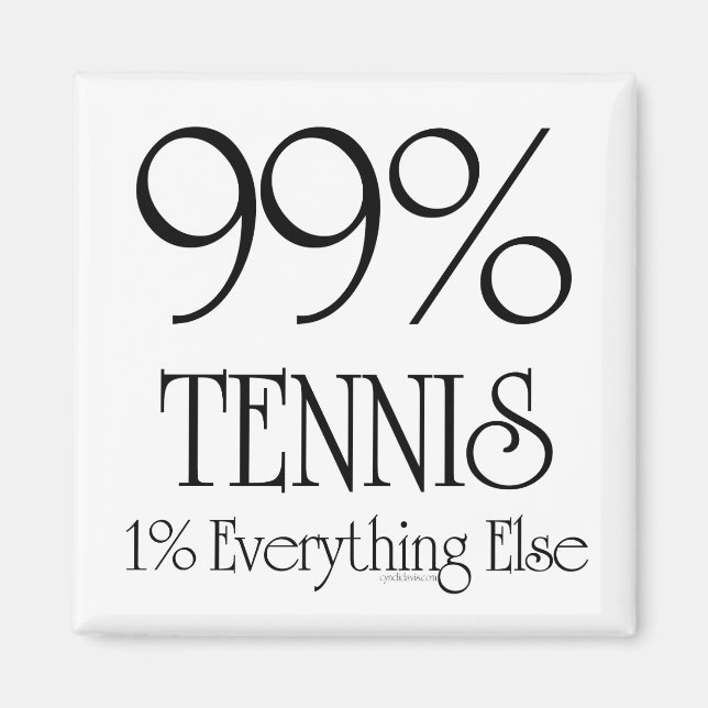 99% Tennis Magnet (Front)
