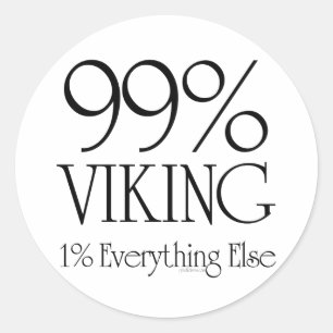 99% Viking Classic Round Sticker