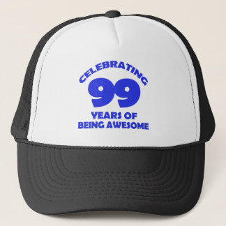 99 years old birthday designs trucker hat