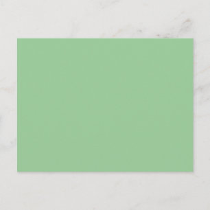 99CC99 Celadon Green Solid Colour Background Postcard