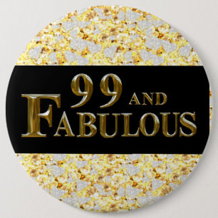 99th Birthday 6 Cm Round Badge