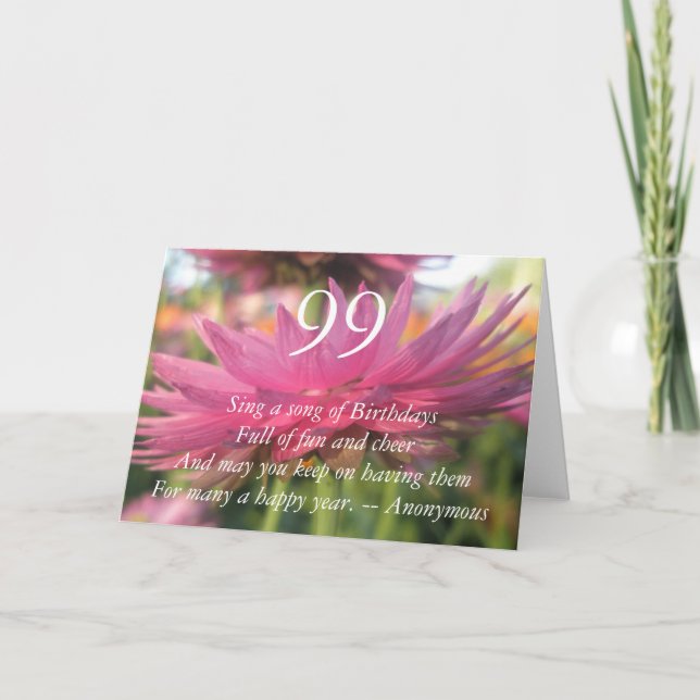 99th Birthday Card (Front)