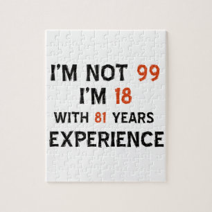 99th birthday designs jigsaw puzzle