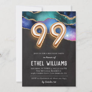 99th Birthday Party Invitation
