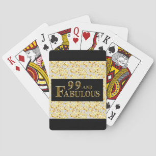 99th Birthday  Playing Cards