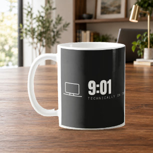 9:01 Technically On Time Remote Work Mug