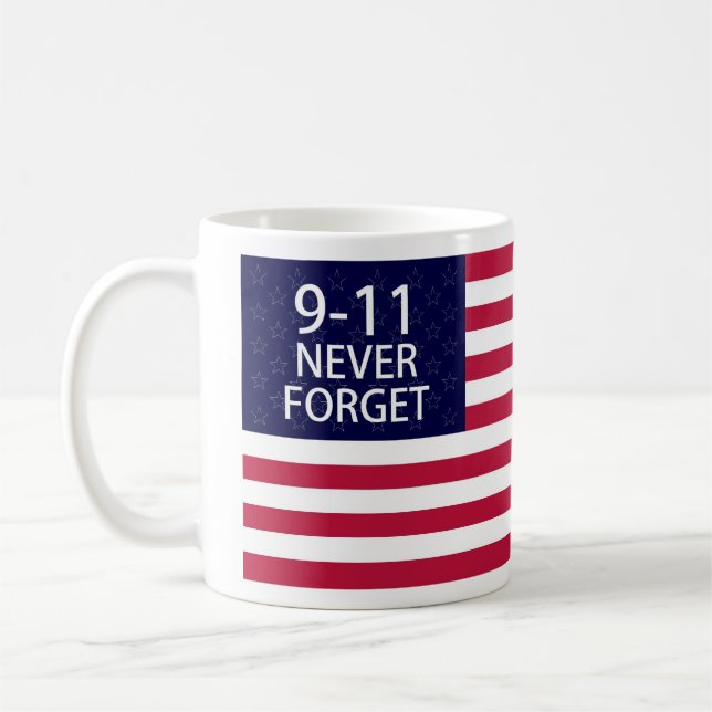 9-11 never forget coffee mug (Left)
