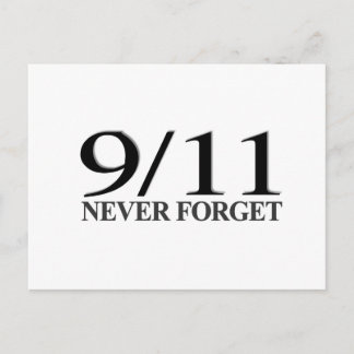 9/11 Never Forget Postcard