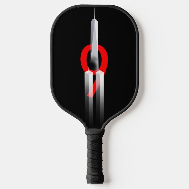 9 11 Never Forget Remember 9.11.2001  Memorial Pickleball Paddle (Front)
