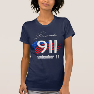 9/11 Remember September 11 - Navy Blue Tshirt