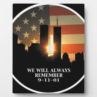 9-11 remember - We will never forget Plaque