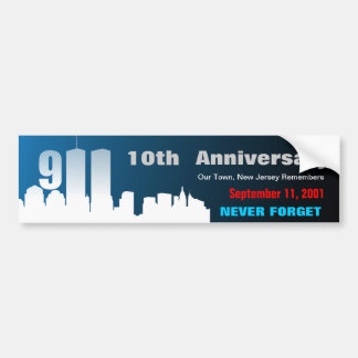 9/11 September 11th - Customised Bumper Sticker
